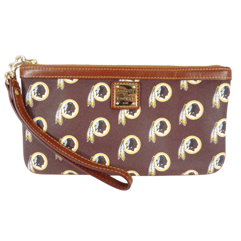 Dooney & Bourke NFL Washington Redskins Wristlet Womens OS Burgundy Excellent